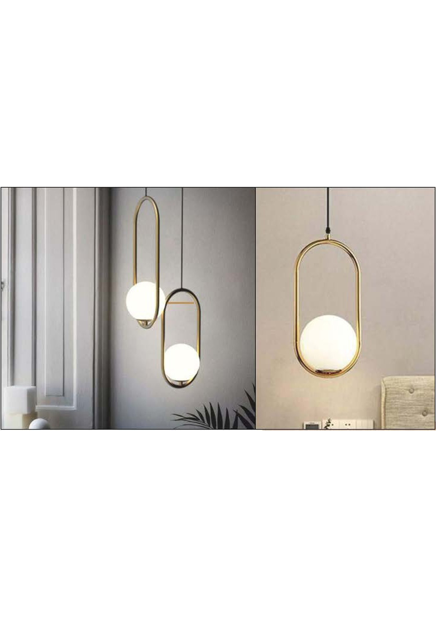 Beyond Lights - Brass Pendant Lamp- GL